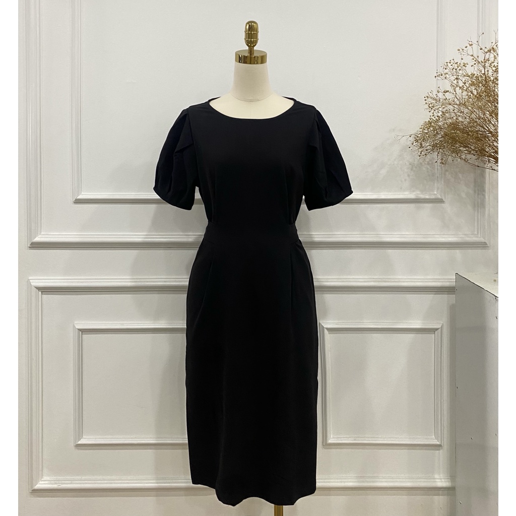 Đầm suông nữ dáng dài , thắt nơ lưng TK FASHION - DK589