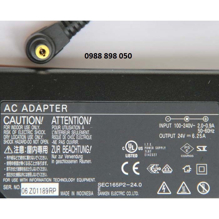 [Mã 44ELSALE2 giảm 7% đơn 300K] Adapter Nguồn DC 24V 6.25A (150W) Loại Tốt bảo hành 12 tháng