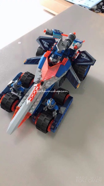 Siêu xe lưỡi kiếm của Clay Bela 10488 / Mã 81318 Nexo Knights ✨ Ảnh thật 2 ảnh cuối