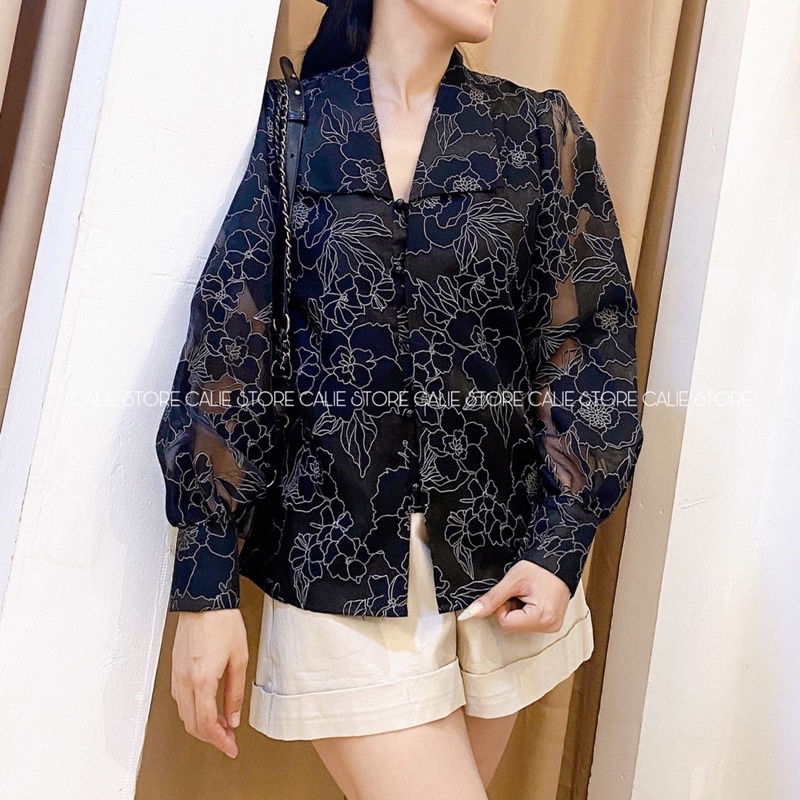 SƠ MI HOẠ TIẾT HOA CALIE STORE