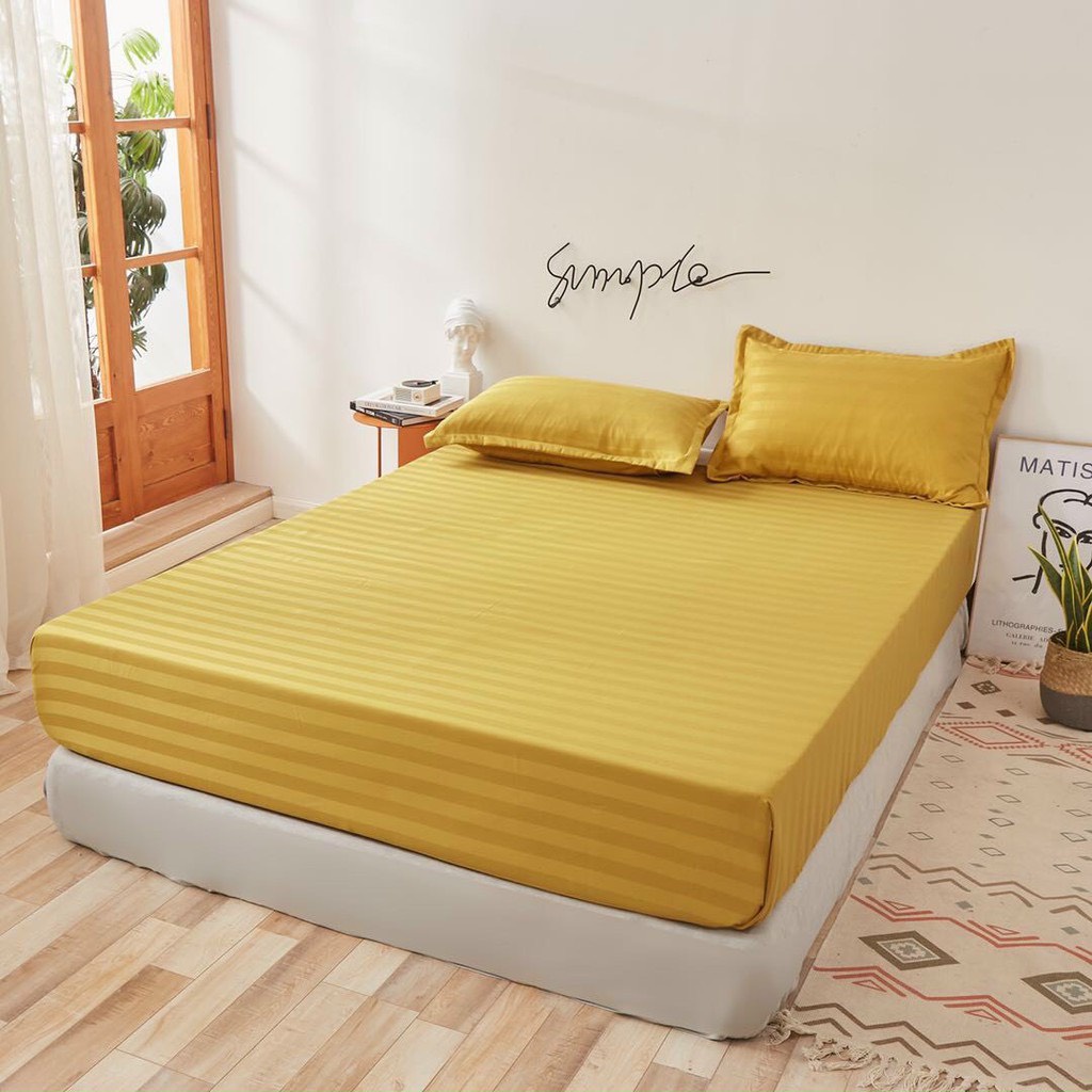 Bộ ga gối 3F , ga giường cottong 3F mát mịn nhập khẩu sang chảnh miễn phí may chun theo yêu cầu