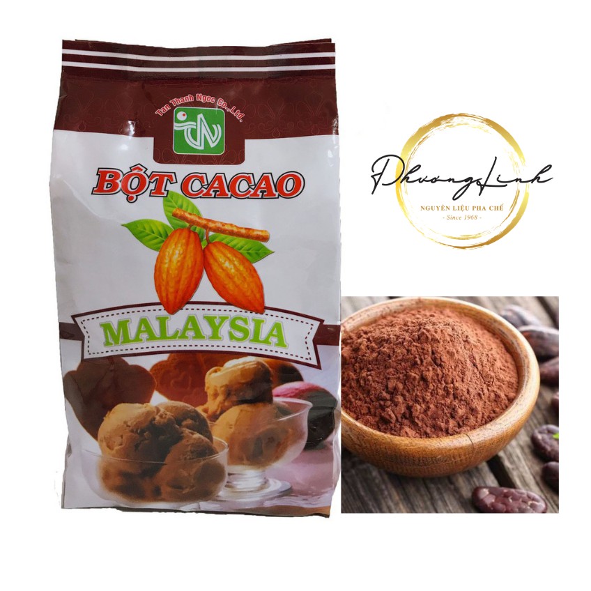 Bột Cacao đắng nguyên chất hiệu thanh ngọc túi 500g lưu ý khi mua 10 bịch sĩ 35k
