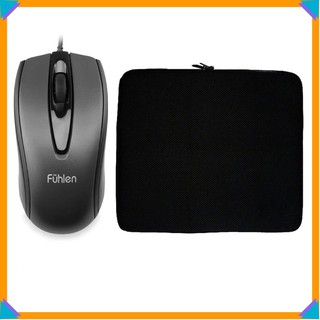Combo chuột fuhlen L 102 + túi chống sốc laptop 15.6 inch [Rẻ nhất]