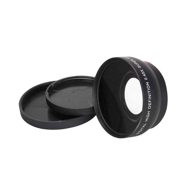 Ống kính chuyển đổi góc rộng 58MM 0.45x kèm ống Macro cho Canon