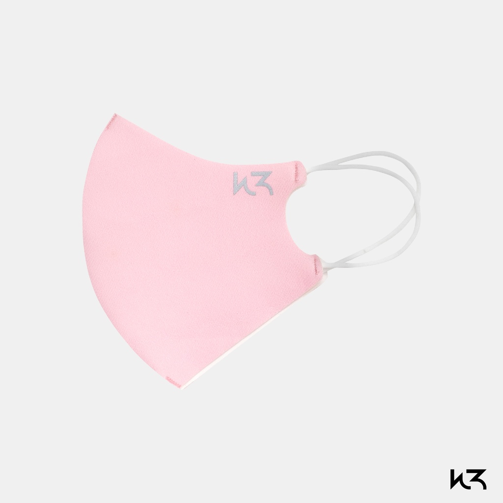 Khẩu Trang Whistl3 W3 Mask Màu Hồng/ Xám Chất Liệu Neoprene Chống Bụi Mịn Không Hấp Hơi Giặt Nhiều Lần