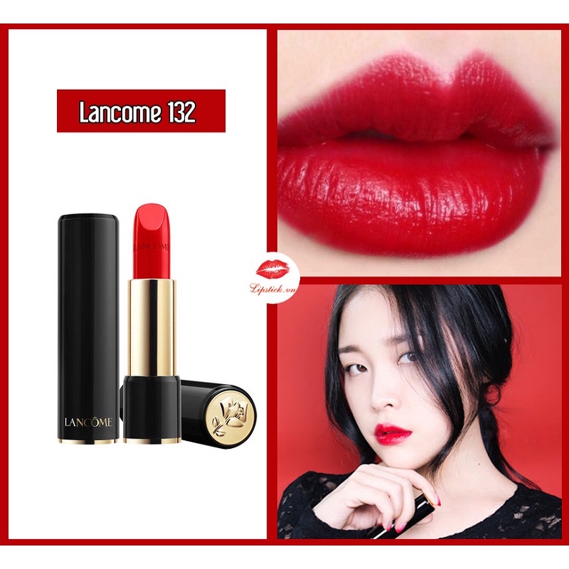 Son Lancome L'absolue 132 đỏ tươi chuẩn auth