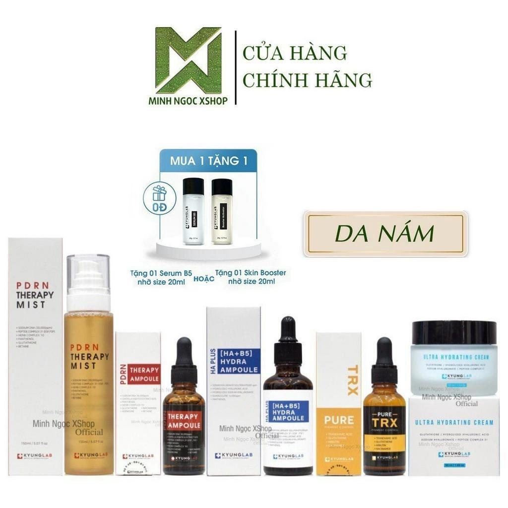 Combo xịt khoáng, serum, kem dưỡng KyungLab phục hồi, giảm nám, trắng da 30/150ml
