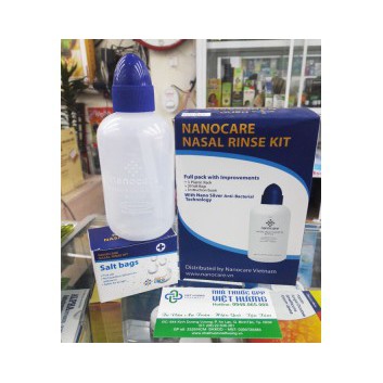 BÌNH RỬA MŨI NANOCARE TẶNG 20 GÓI MUỐI RỬA MŨI