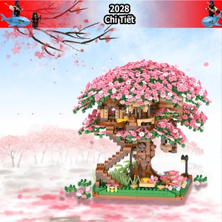 Bộ Đồ Chơi lego Lắp Ghép xếp hình Hoa Mai, Lắp Ráp Cây Cảnh