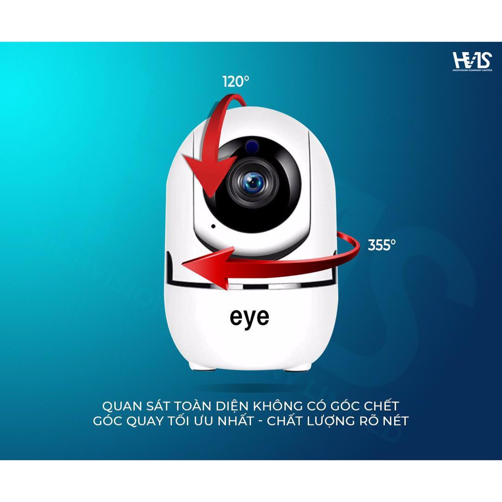 Camera WIFI EYE C3Y 1080P chống trộm - Phần mềm YCC365PLUS - Âm thanh 2 chiều