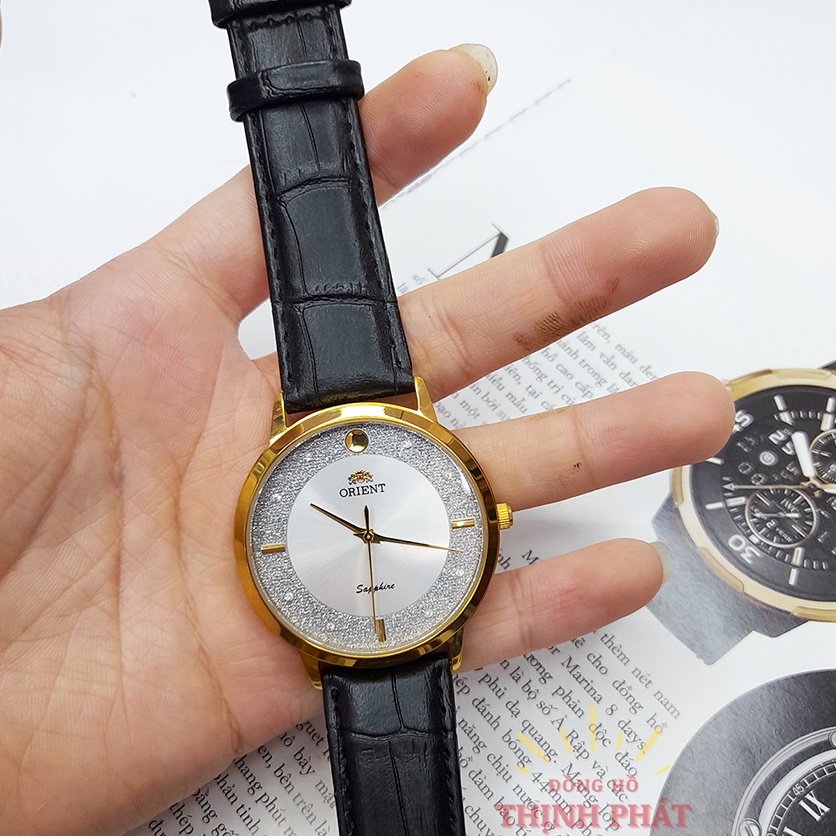 Đồng Hồ Nam ORT Dây Da Kính Sapphire Chống Nước