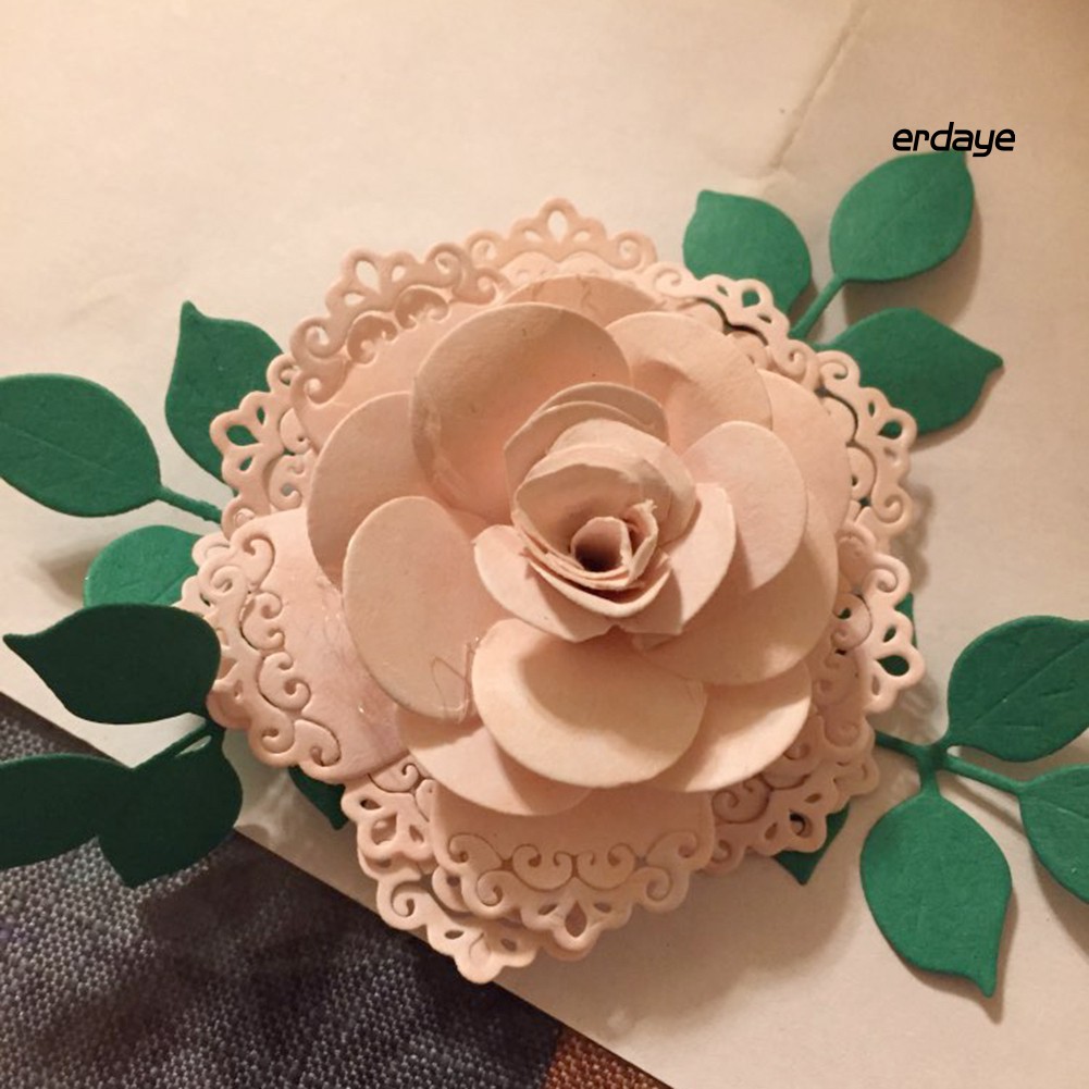 Khuôn cắt bằng kim loại hình bông hoa xinh xắn dùng trang trí đồ thủ công