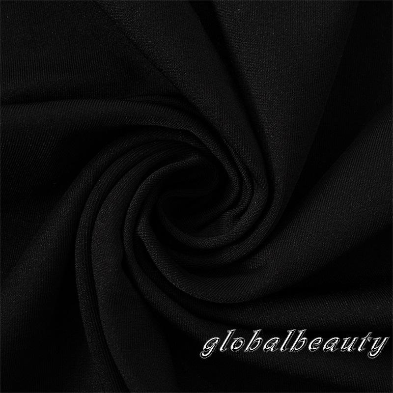 Đầm mini dáng ôm màu trắng đen quyến rũ thời trang mùa hè cho nữ 2022