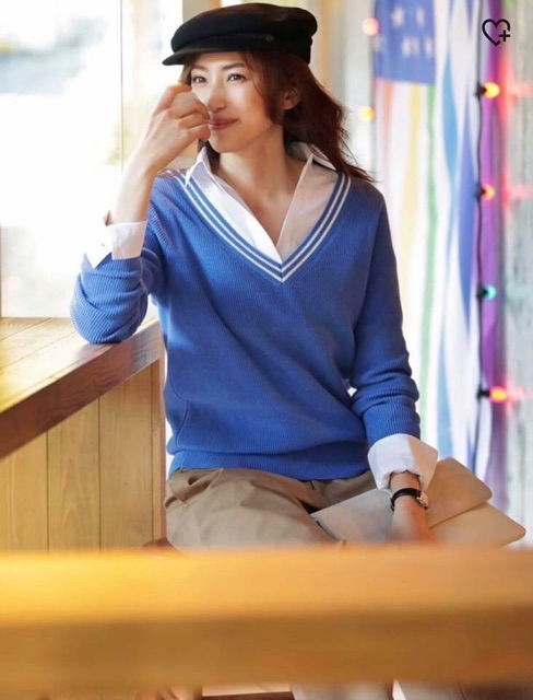 Áo len pha cashmere uniqlo nhật