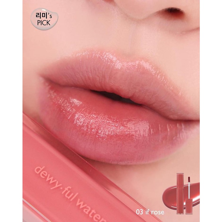 Combo Son Tint bóng lì Hàn Quốc Romand Juicy Lasting Tint 5.5g + Son tint bóng, siêu lì Romand Dewyful Water Tint 5g
