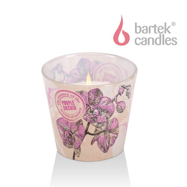 Ly nến thơm Bartek Candles BAT1416 Orchid Eco 115g (Hương hoa địa lan)