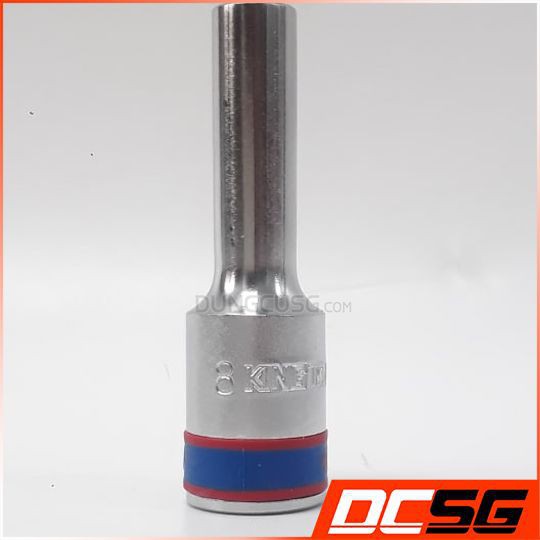 Đầu tuýp xi bạc 8.0x77mm chuôi 1/2&quot; Kingtony 423508M