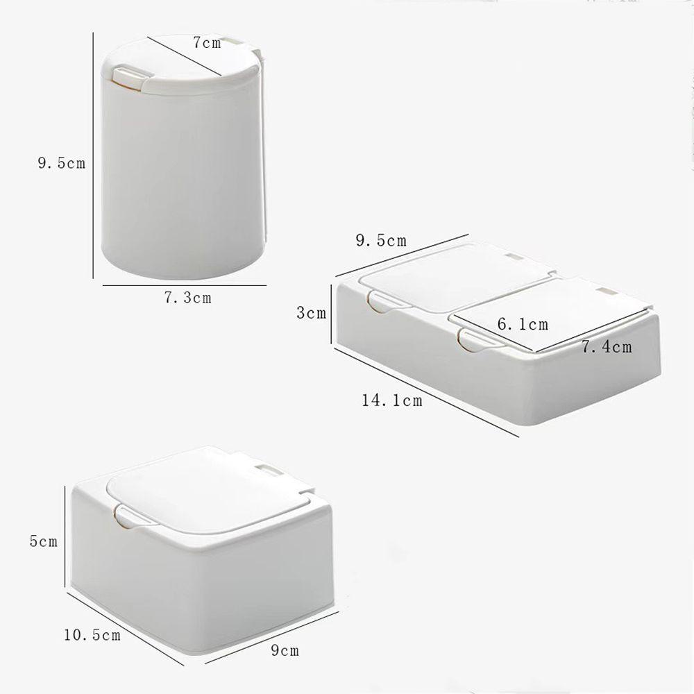 Hộp Đựng Đồ Để Bàn 3 Ngăn Họa Tiết Dễ Thương DIY
