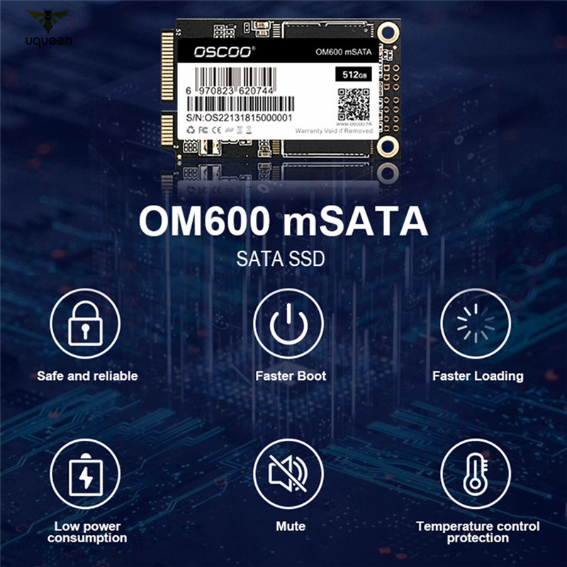 Mô Đun Ổ Cứng Ngoài Msata Ssd 16gb 64gb 256gb 512gb 1tb Mini Msata Dành Cho Máy Tính