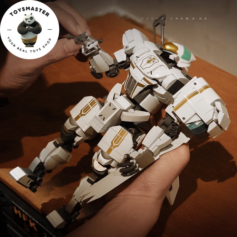 Đồ Chơi Lắp Ráp Xếp Hình Mô Hình Robot Siêu Chiến Binh Mecha Athena,Guerrilla,Arthur Trong Pacific Rim Với 500+PCS