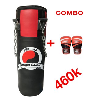 Combo võ bao cát đai xích cao cấp 1m + găng boxing BN 10oz giá sập sàn