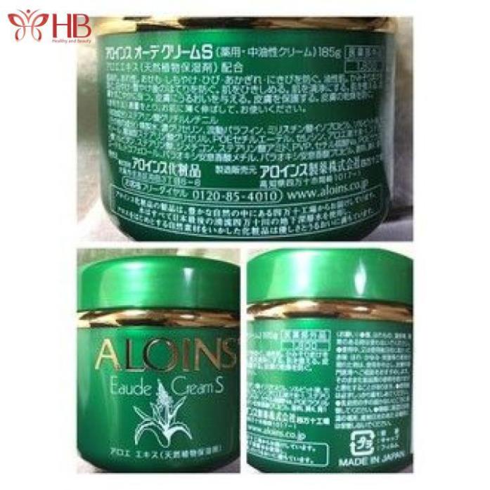 Kem Dưỡng Da Lô Hội Aloins Eaude Cream S 185g Nhật Bản Dưỡng Ẩm Toàn Thân