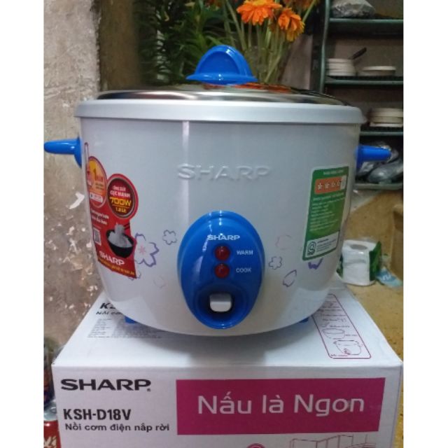 [Mã 44ELSALE2 giảm 7% đơn 300K] NỒI CƠM ĐIỆN SHARP 1L8 THÁI LAN GIẢM 35K