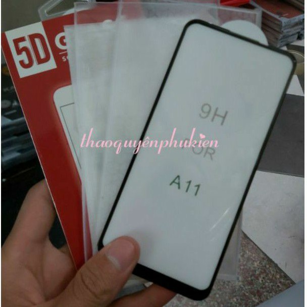 Kính cường lực 5D xịn cho samsung A11 ( Full keo màn hình, full viền siêu đẹp )