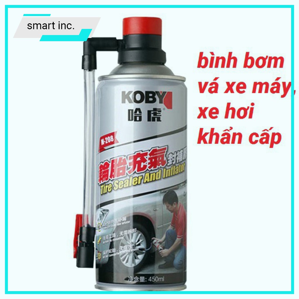 Keo Xịt Bơm Vá Lốp Xe Hơi Ô Tô Vá Vỏ Khẩn Cấp Thủng Bánh Xe Đạp Xe Máy 450ml