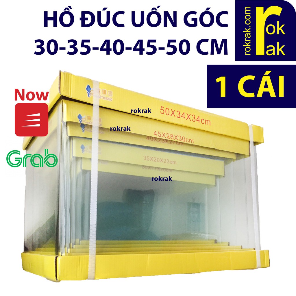 Bể cá, hồ cá ĐÚC uốn góc / SIÊU TRONG DẤU KEO - NHIỀU PHÂN LOẠI đã mài thành bể