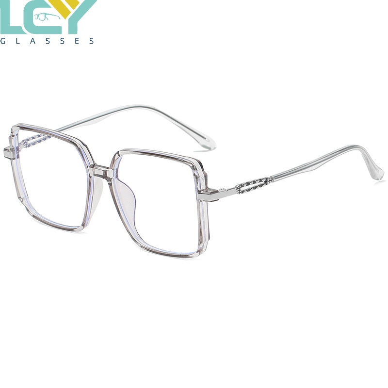 Kính Chống Ánh Sáng Xanh Hình Vuông Thời Trang Hàn Quốc 2022