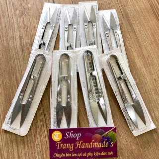 Kéo bấm cắt chỉ inox trắng