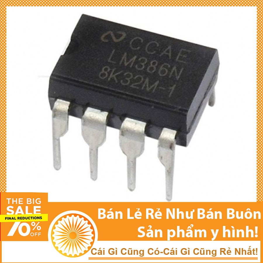 IC Khuếch Đại LM386 Chân Cắm