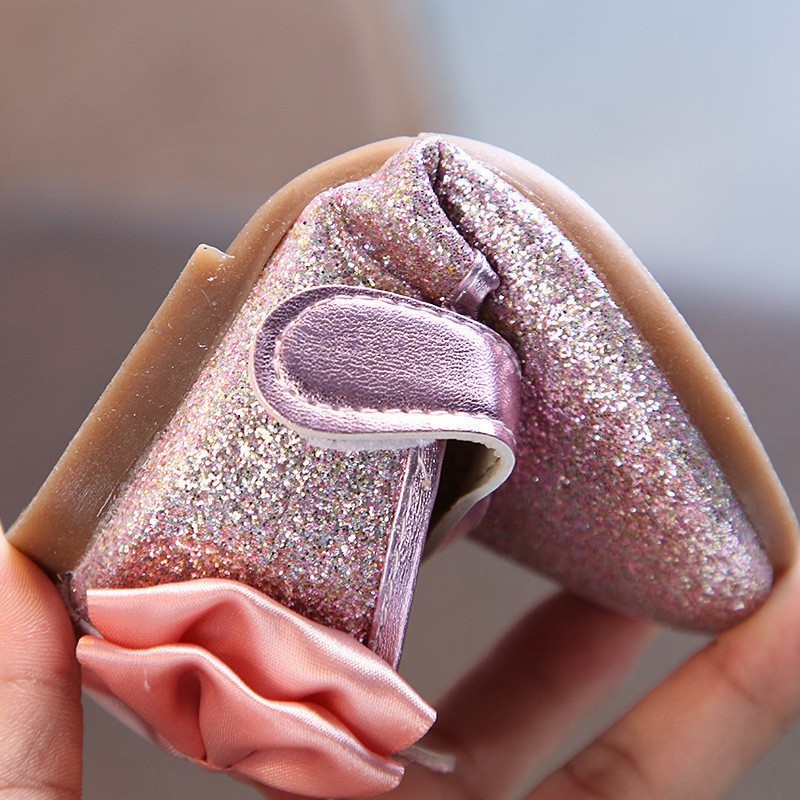 Giày Kiểu Dáng Công Chúa Bằng Chất Liệu Pu Dùng Cho Bé Gái