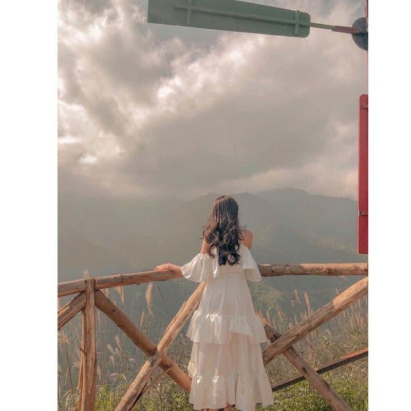 Maxi trễ vai bèo nhiều tầng công chúa, Đầm Công Chúa kèm video hình ảnh thật | BigBuy360 - bigbuy360.vn