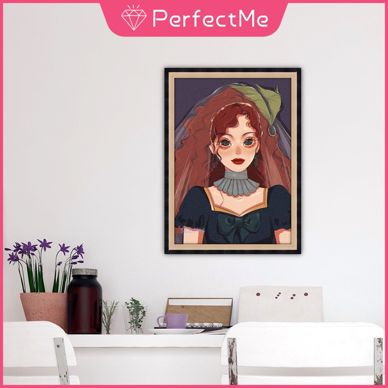 Bộ Dụng Cụ Tự Làm Tranh Đính Đá 5D Hình Công Chúa Disney 30 X 40