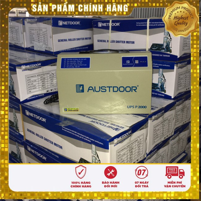 Bộ lưu điện cửa cuốn Chính Hãng AUSTDOOR P1000 850W - P2000 1200W