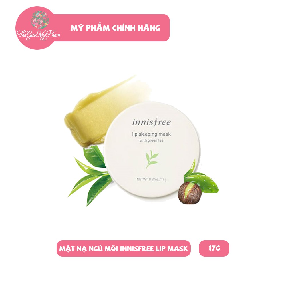 Mặt Nạ Ngủ Môi Innisfree Lip Sleeping Mask With Green Tea 17g