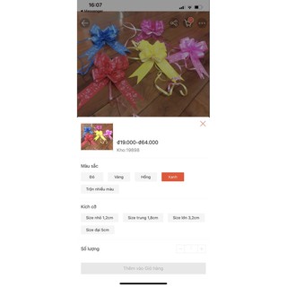 NƠ GÓI QUÀ CÁC CỠ