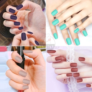 Set 24 Móng Tay Giả Màu Sắc Ngọt Ngào