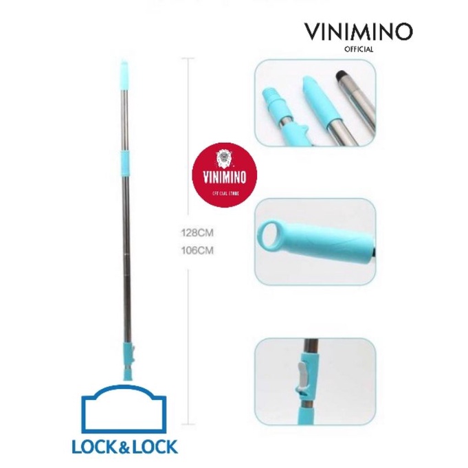 [Phụ kiện ETM494] Cây inox 3 đoạn Lock &amp; Lock ETM494 (Không mâm xoay) | Vinimino Store