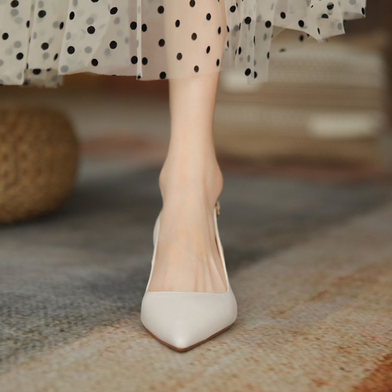 Giày sandal cao gót IELGY mũi nhọn phong cách Hàn Quốc thời trang cho nữ