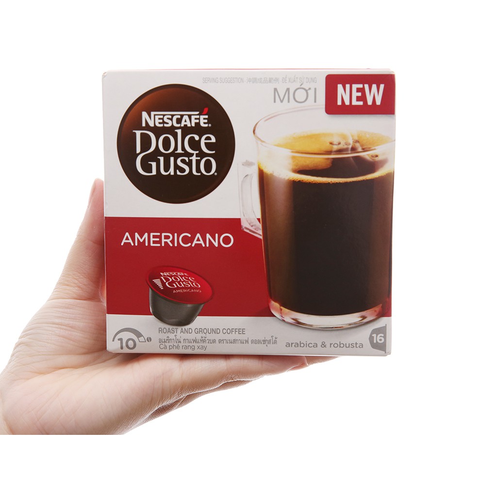 Cà phê viên nén Nescafe Dolce Gusto americano 128g (8g x 16 viên) | BigBuy360 - bigbuy360.vn