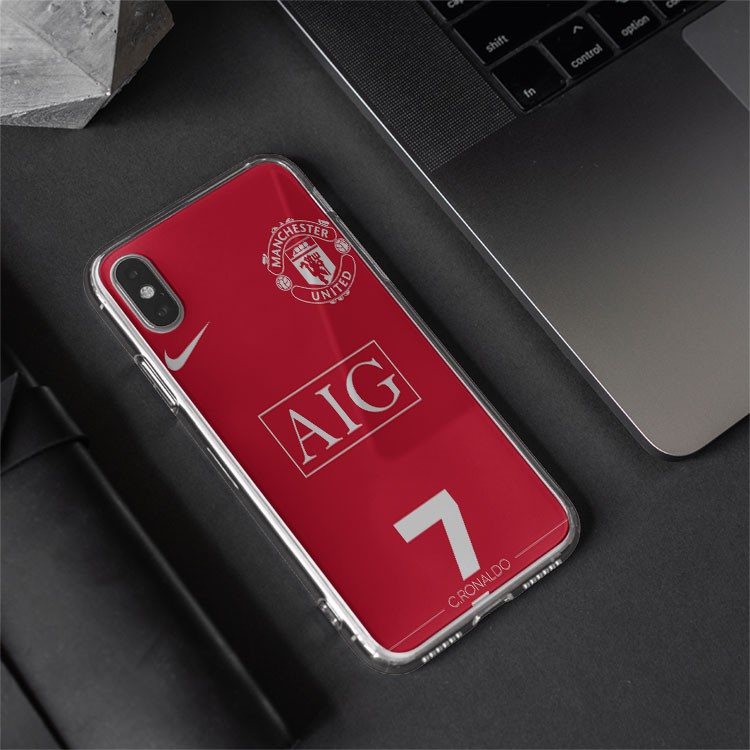 Ốp lưng số 7 huyền thoại CR7  CLB Manchester United cho Iphone 5 6 7 8 Plus 11 12 Pro Max X Xr FOO20210081