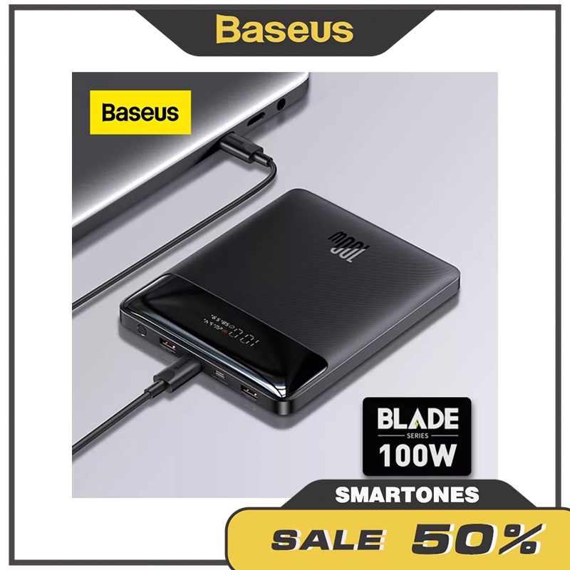 Pin dự phòng Baseus Blade 20000mAh công suất 100W Digital Display cho điện thoại và laptop