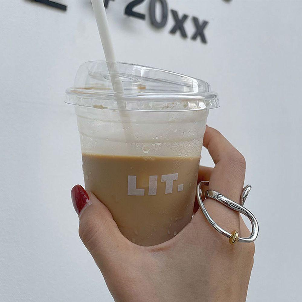 USNOW Nhẫn Thiết Kế Đơn Giản Thời Trang Theo Phong Cách Hip Hop Dành Cho Nữ