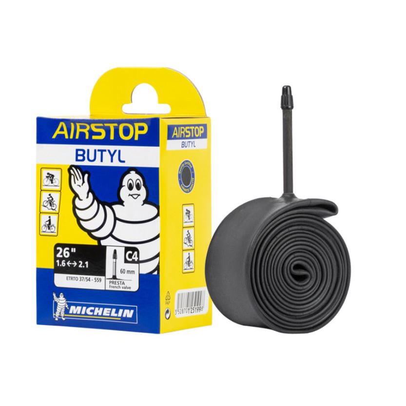 Ruột Xe Đạp Michelin AirStop 26 1.45-2.6 Van Pháp 40mm / 60mm