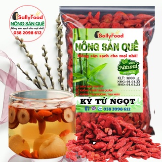 1kg kỷ tử ngọt hạt 500g 250g câu kỷ tử đỏ sấy khô ninh hạ hàng loại 1 – trà kỷ tử dưỡng nhan sỉ - nông sản quê sallyfood
