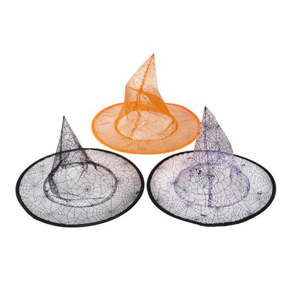 Daiso Halloween Mũ phù thuỷ có màn che