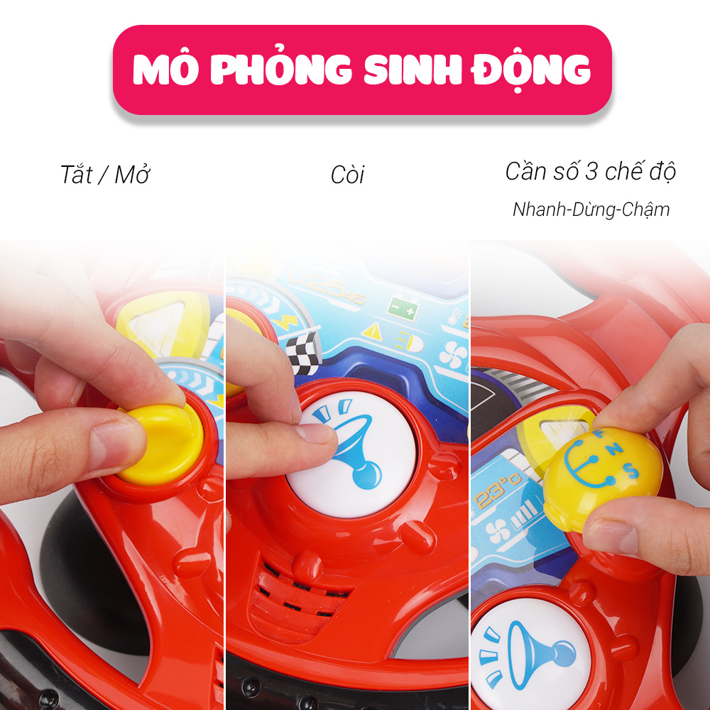 Vô lăng chơi game điện tử vui nhộn Winfun 1080 - đồ chơi mô phỏng sinh động cho bé phát triển các giác quan